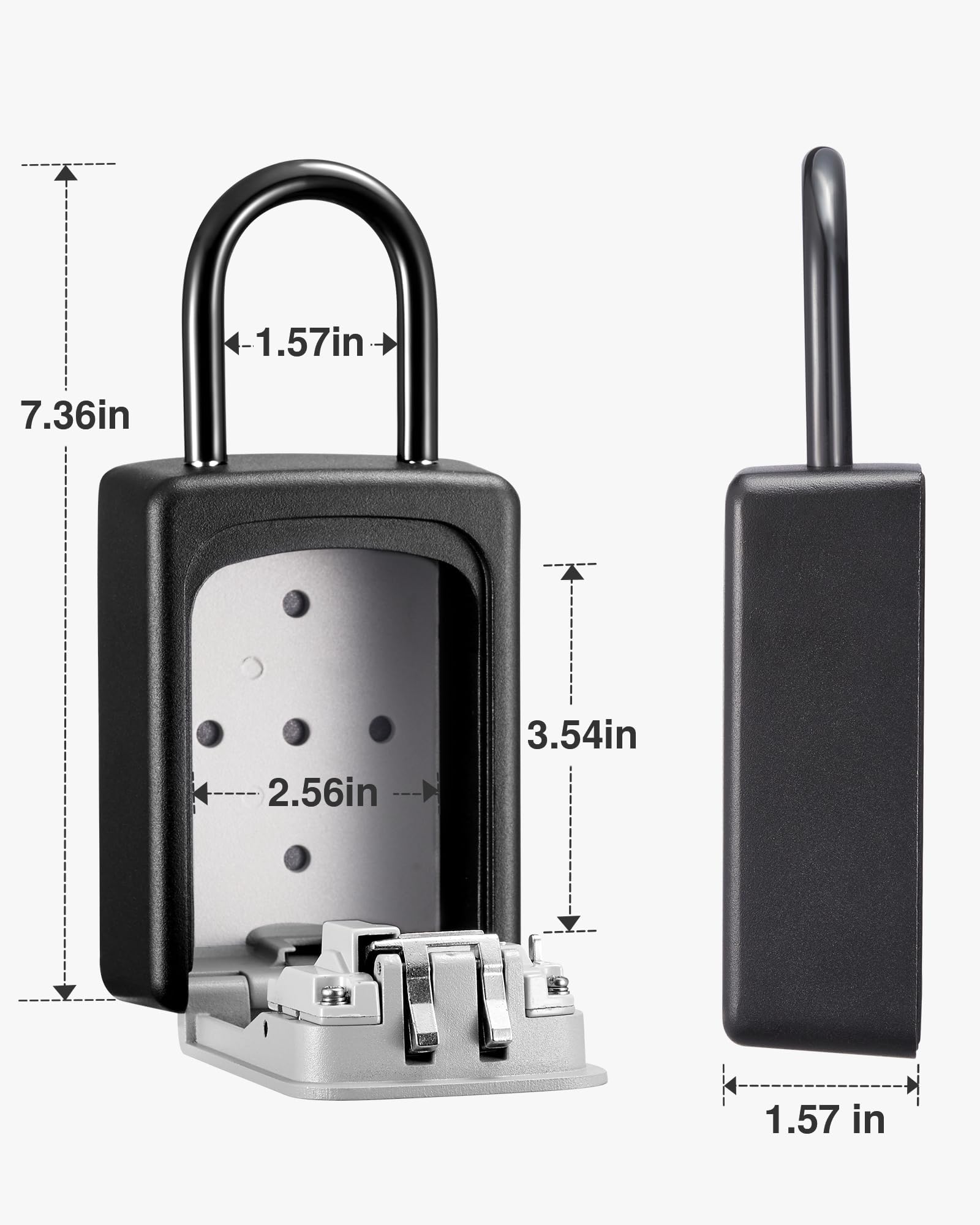Puroma size comparison with keys demonstrating ample room for several items