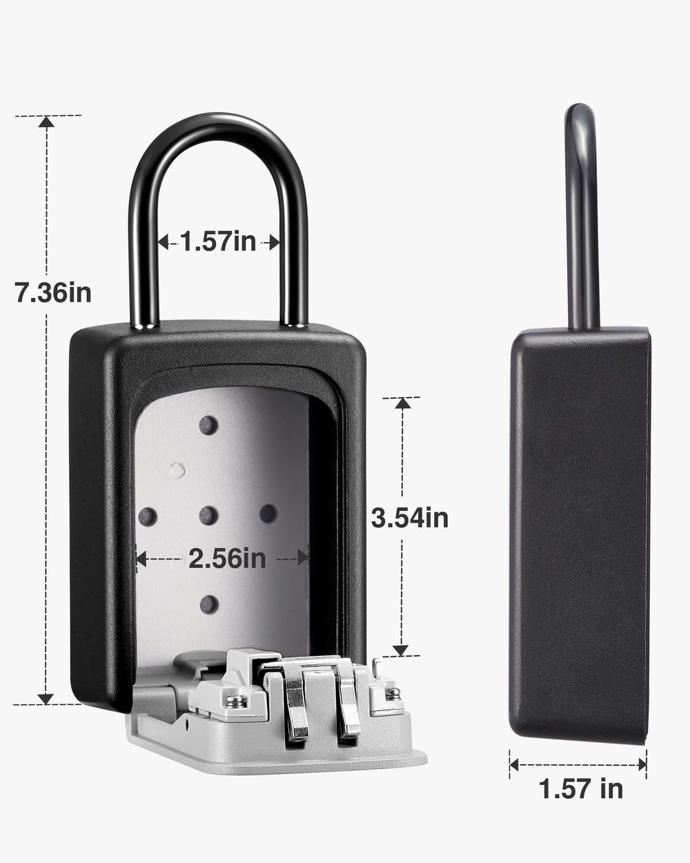 Puroma size comparison with keys demonstrating ample room for several items