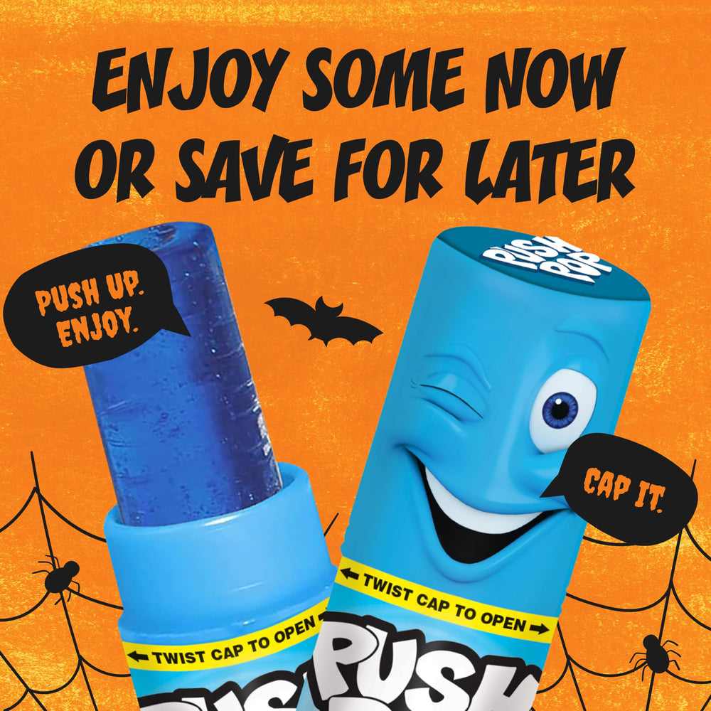 Push Pop with cap closed demonstrating mess-free transport