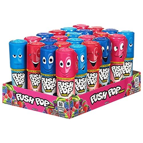 Push Pop lollipops inside party favor bag ready to hand out