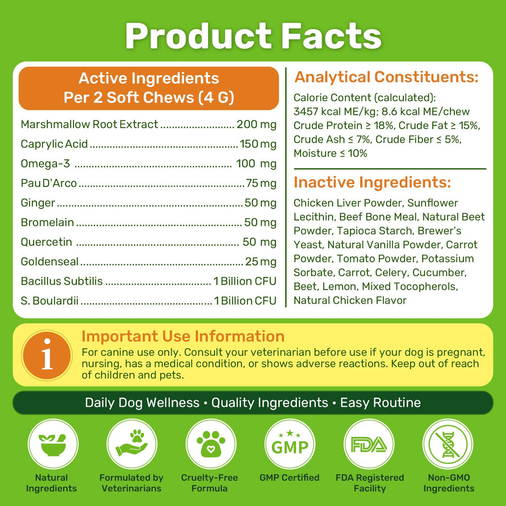 puyrzoe supplement facts label close-up showing ingredient transparency