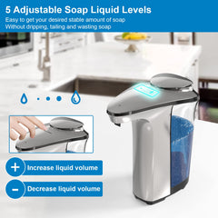 PZOTRUF dispenser in kitchen setting providing touchless soap for hygienic dishwashing