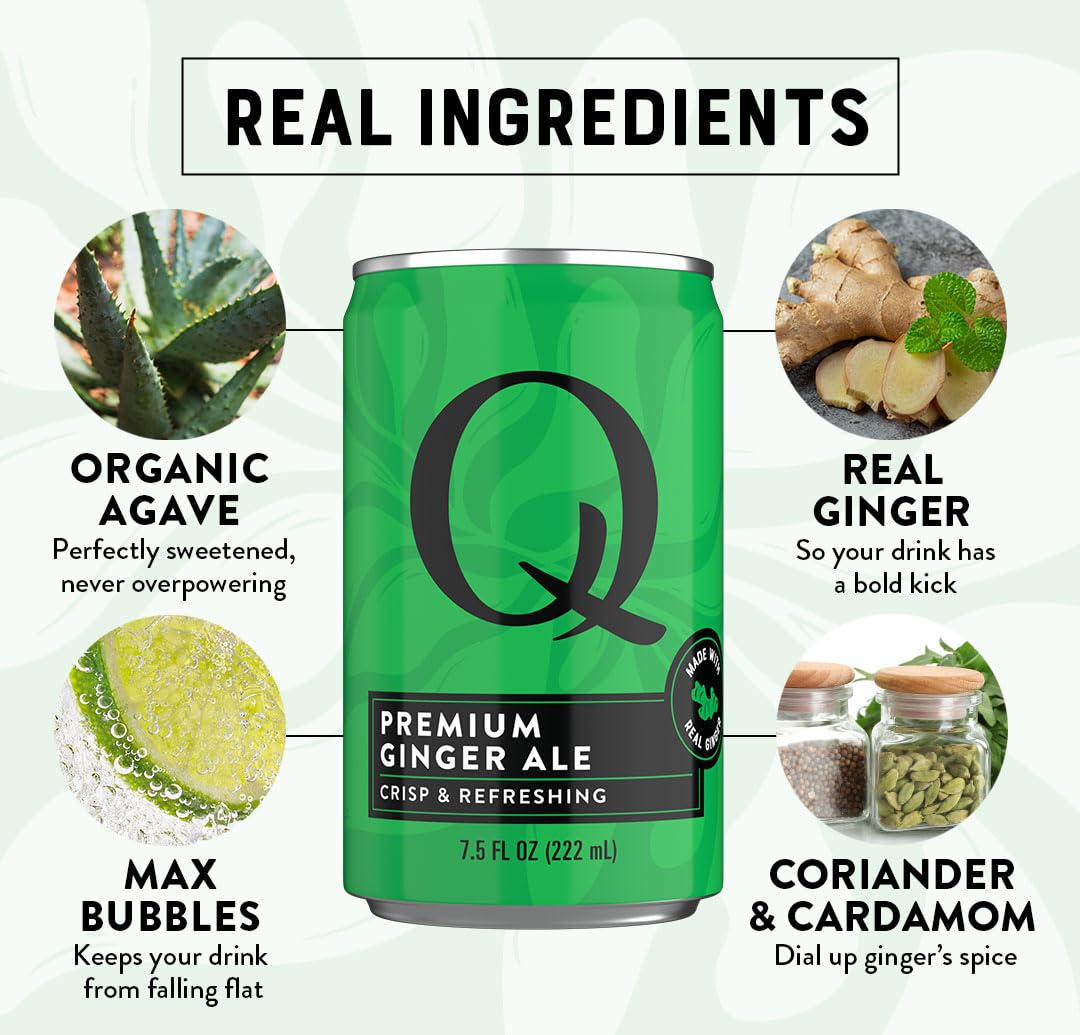 Q Mixers served with whiskey highball demonstrating mixer enhances spirits