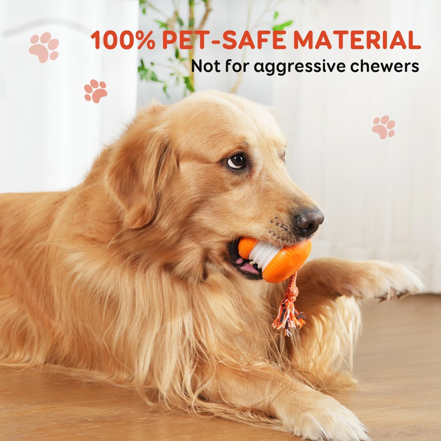 QGI ball texture detail showing chew-resistant material for longer-lasting play