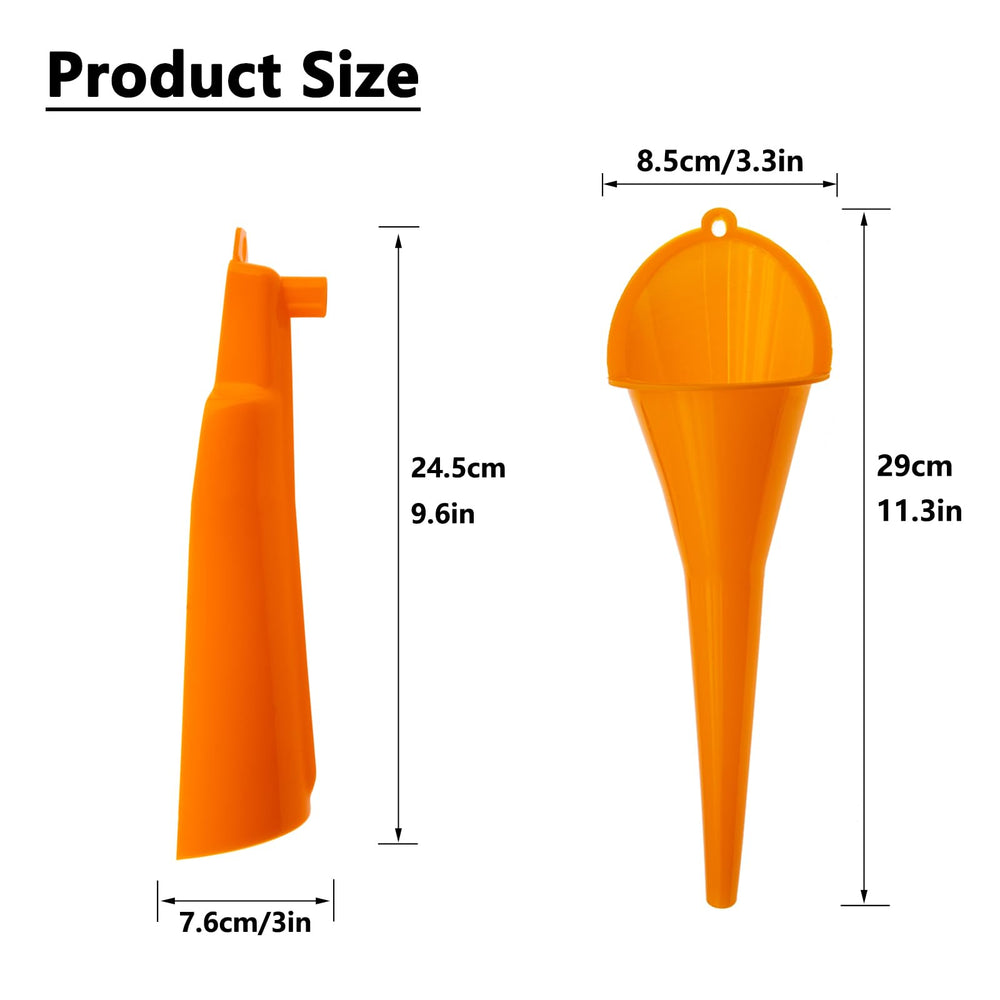 QHDSGZS drip-free oil filter funnel mounted on bike, reduces mess during changes