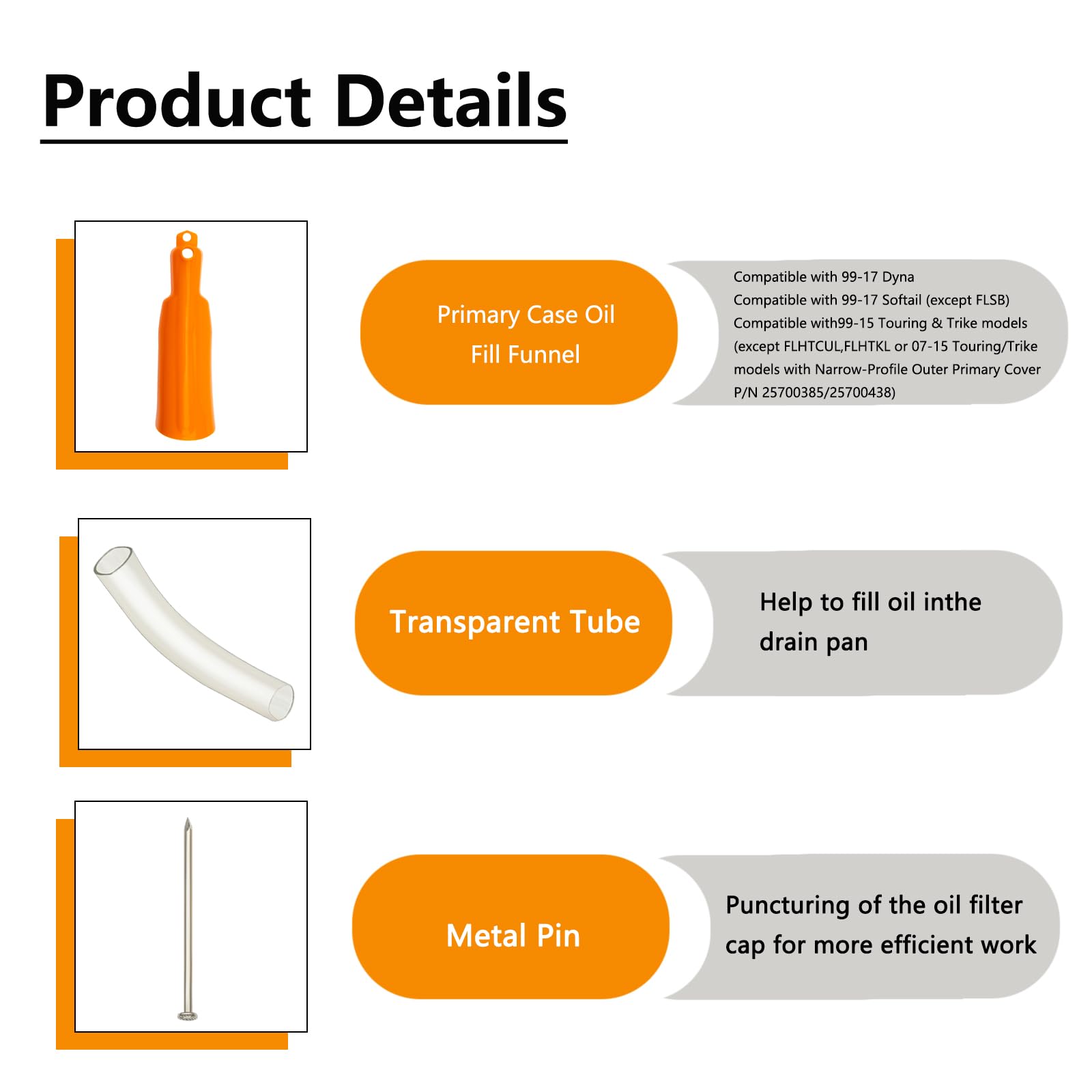 QHDSGZS primary case funnel positioned under spin-on filter, catches oil cleanly