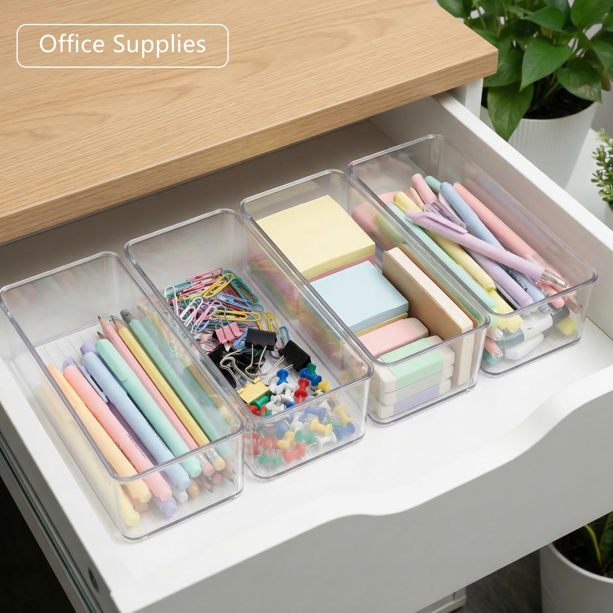 Qilinba clear sides revealing contents for instant visibility and convenience
