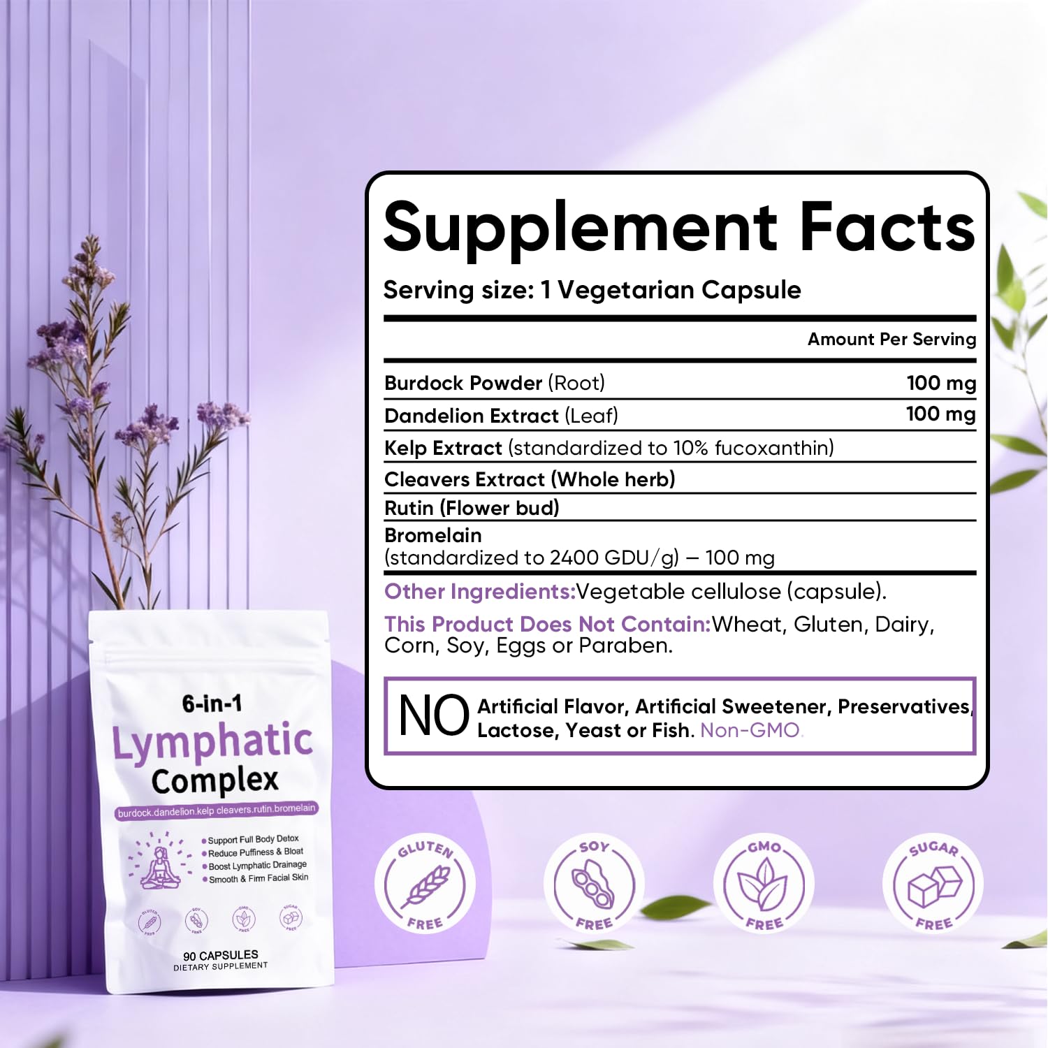 QNJIX TAWODIUM nutritional label detail showing ingredient transparency