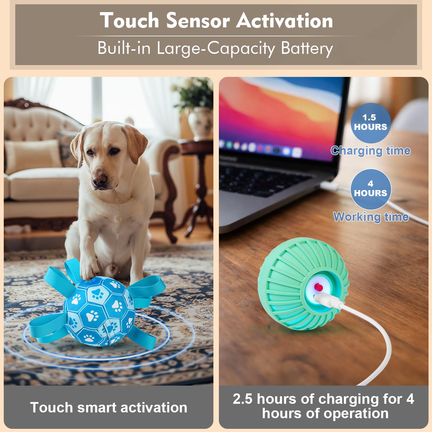 Qraxond internal bouncing core with silicone switch exposed, highlights easy charging