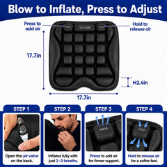 Qticare close-up of air-cell texture providing even pressure distribution benefit