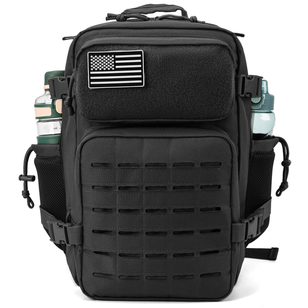 QT&QY laser-cut MOLLE close-up displaying modular attachment options for gear