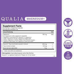 Powdered ingredient texture from Qualia Magnesium+ highlighting purity