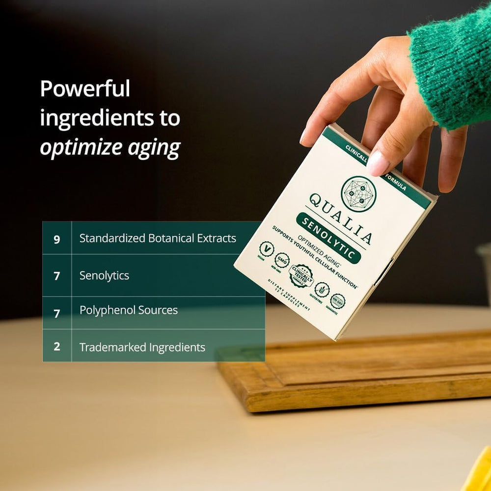 QUALIA LIFE SCIENCES two-pack box displayed open for months of protocol