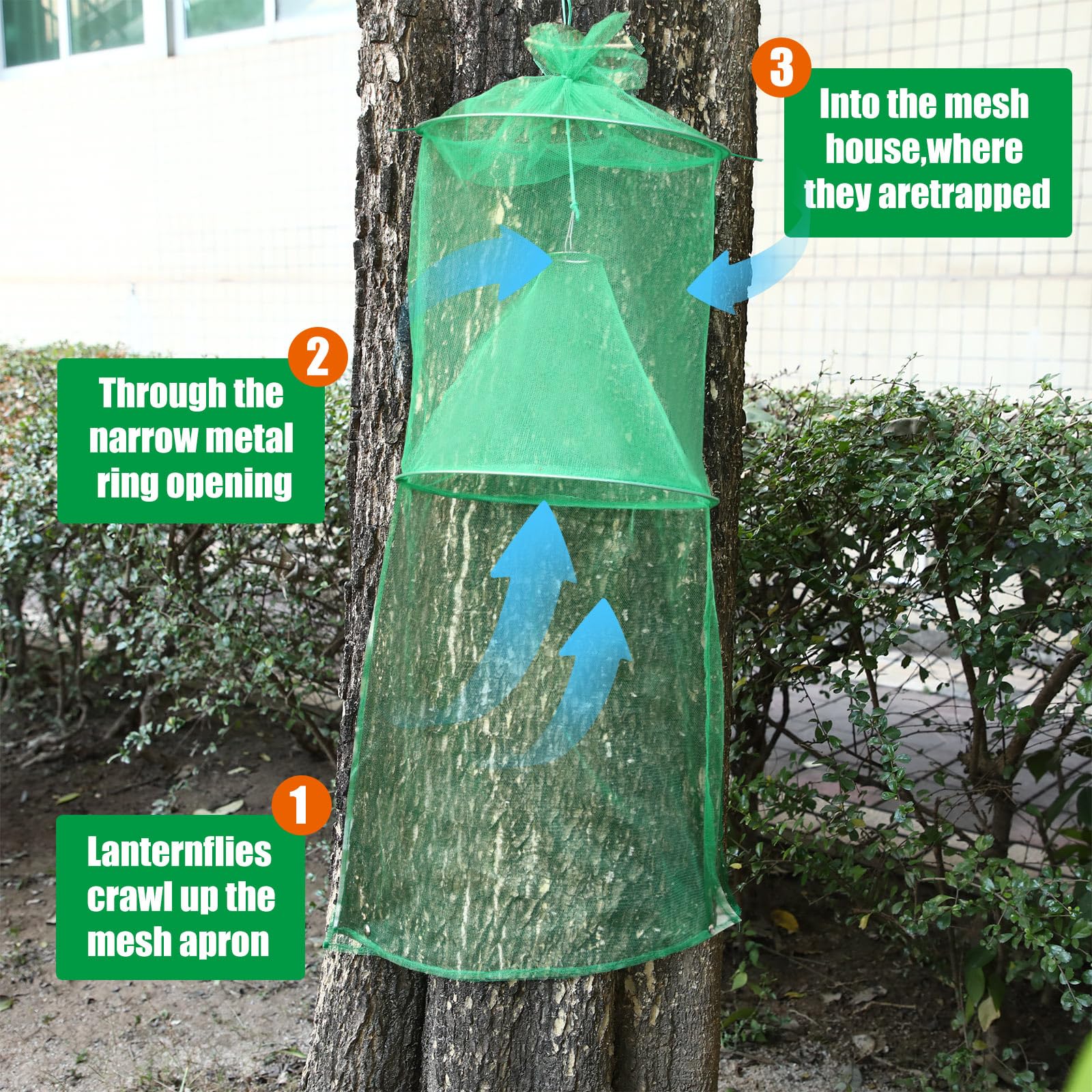 Qualirey hemp rope and nails included with traps for straightforward installation
