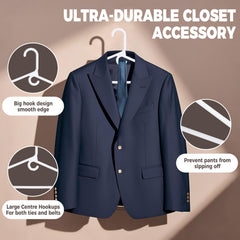 Quality Hangers accessory hook detail holding scarf and belt for organized outfits