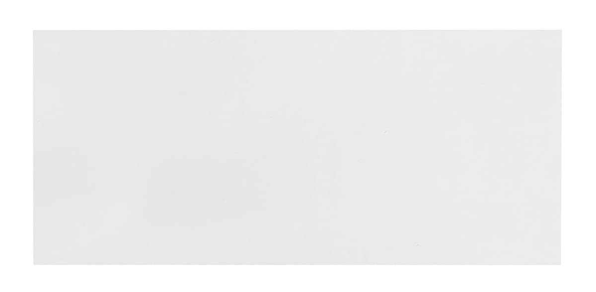 Quality Park single #10 envelope front view with blank surface for printing benefits