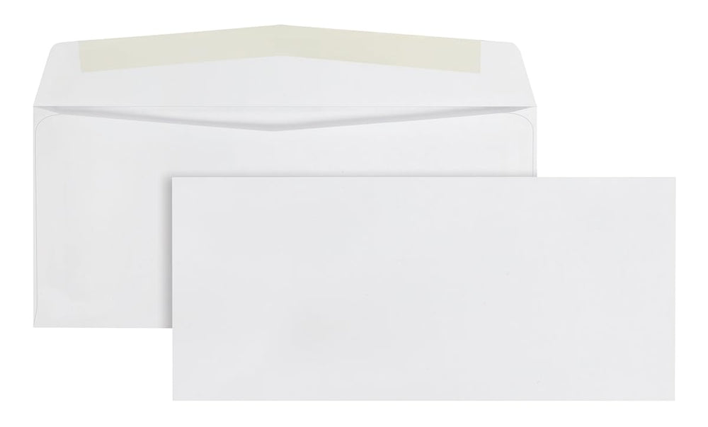 Quality Park stacked boxes of envelopes showing bulk supply readiness for office use