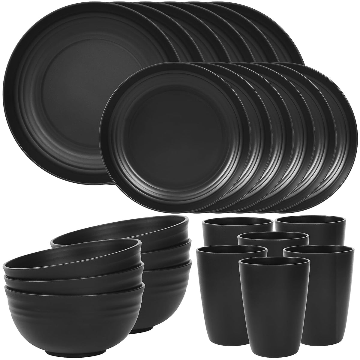 Quatish front set arrangement showing full 24-piece service and organized look