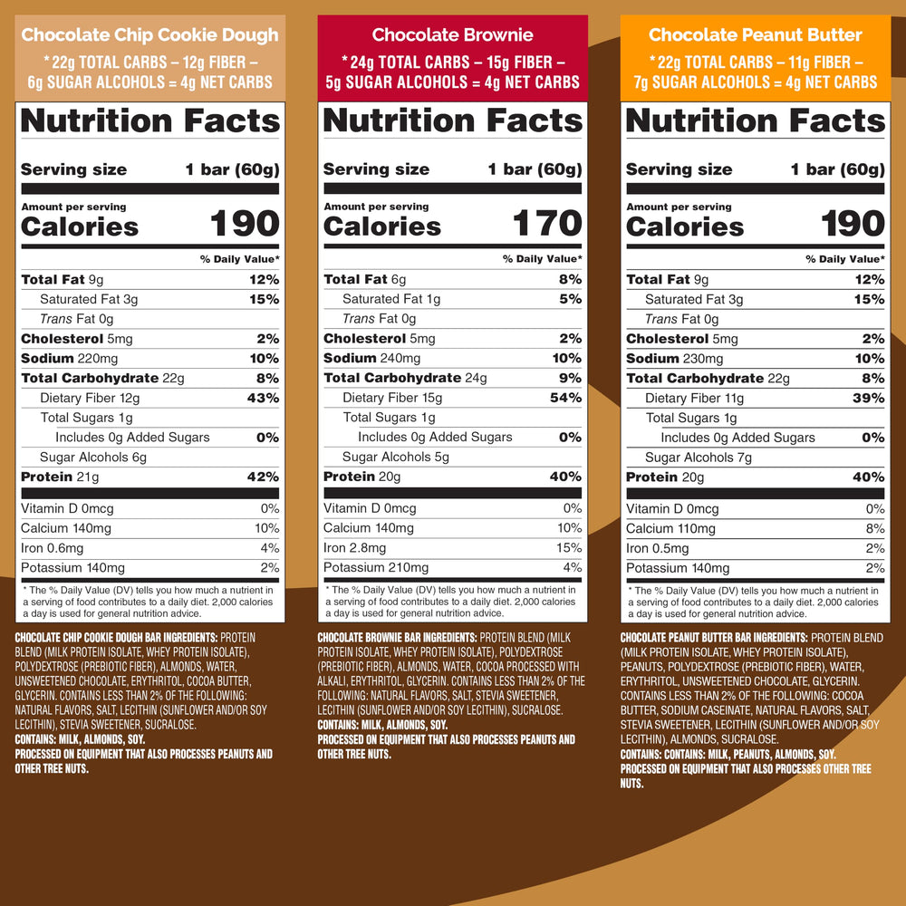 Quest bar held in hand showing size and on-the-go convenience