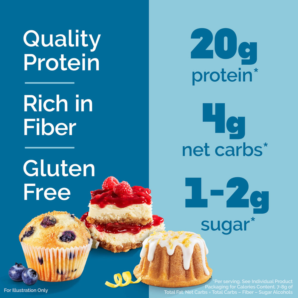 Quest Blueberry Muffin bar close-up showcasing texture and fruit flavor profile