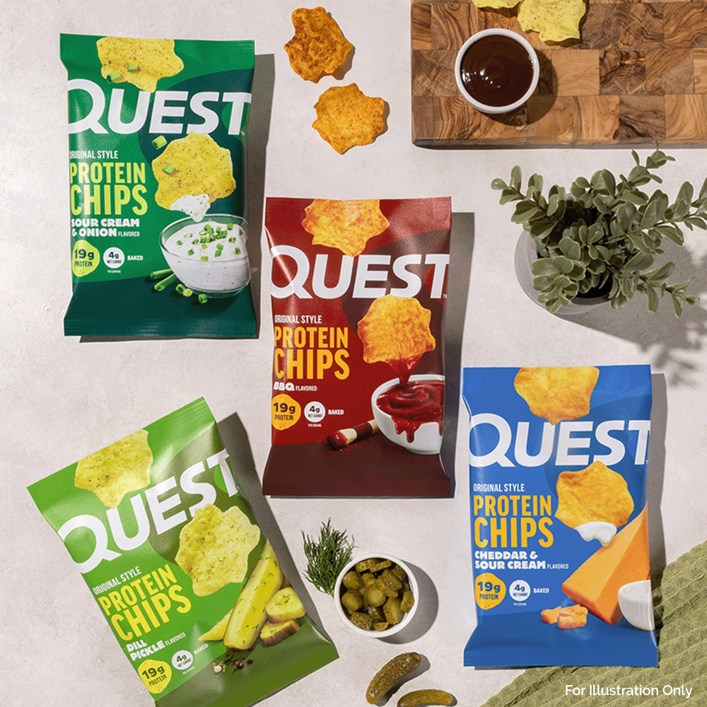 Ingredients panel close-up on Quest bag, transparency about contents
