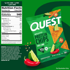 Quest single 1.1oz bag open for convenient on-the-go protein snack