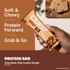 Quest cross-section of bar showing dense texture and high fiber for lasting fullness