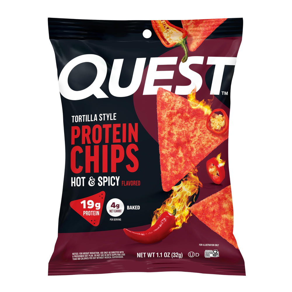 Quest front packaging showing 12-count box and product branding for pantry convenience