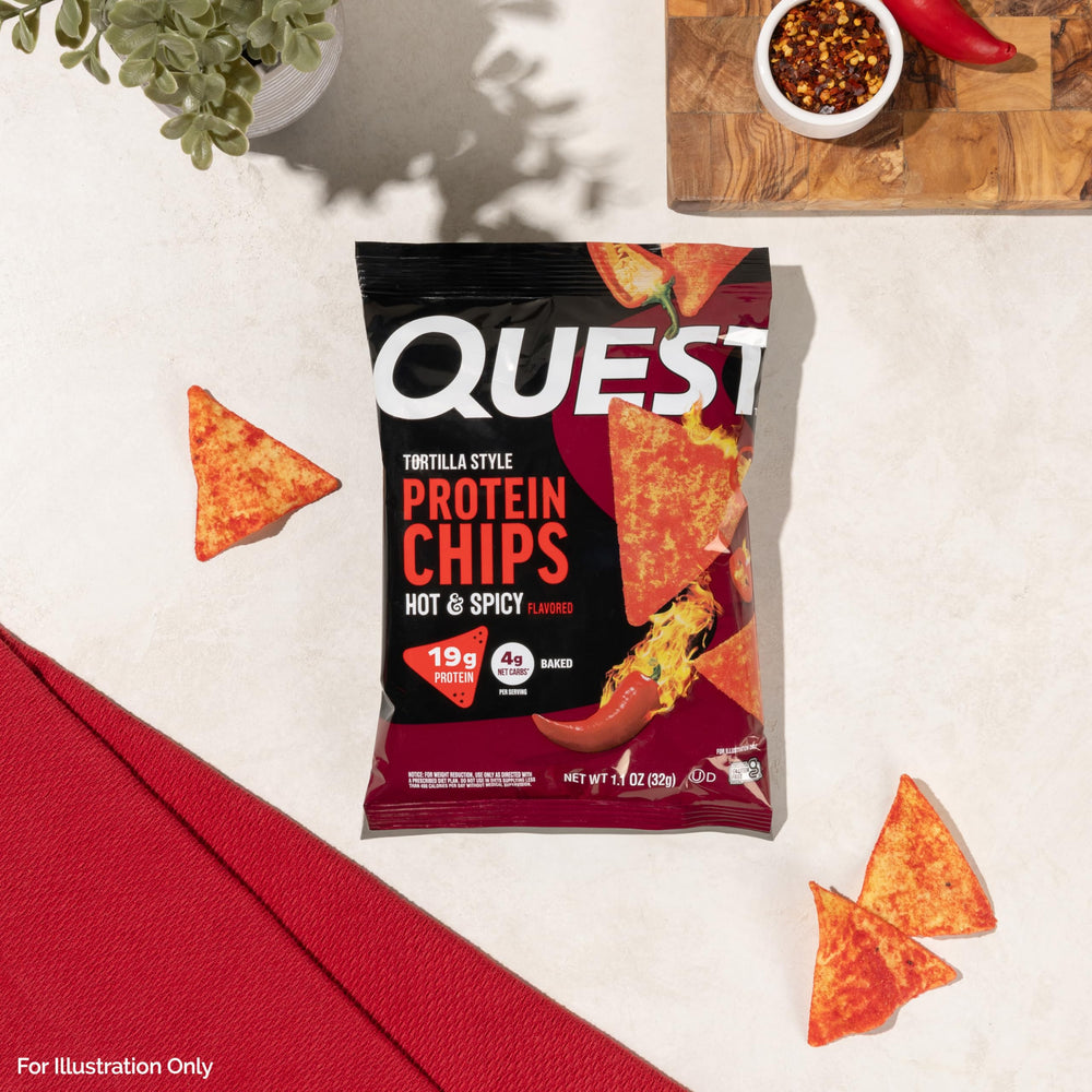 Quest bowl of spices and ingredients that inspired the hot and spicy flavor profile