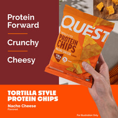 Quest chips served on plate illustrating ready‑to‑eat snack benefit for gatherings