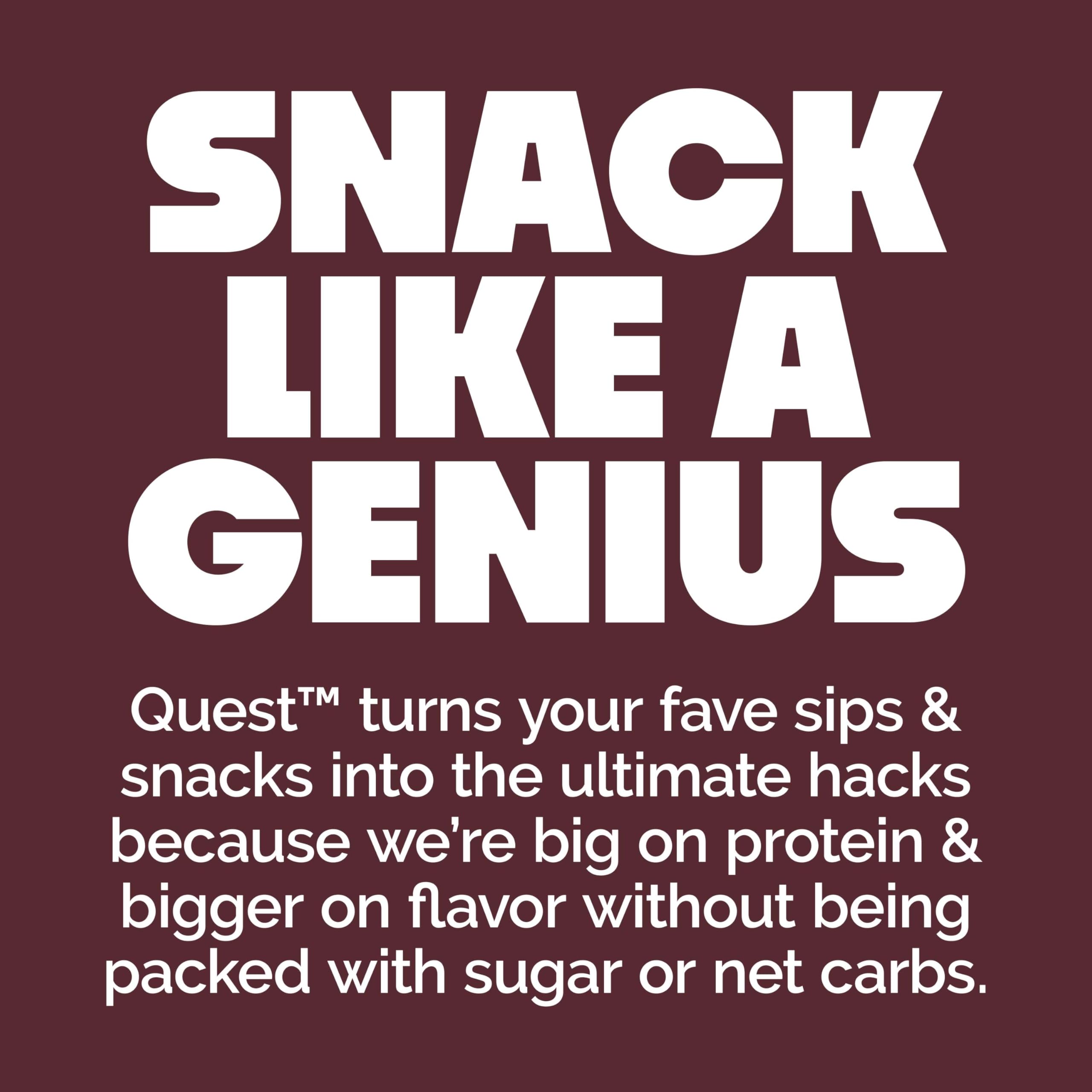 Quest nutrition label close-up showing macros and ingredient transparency