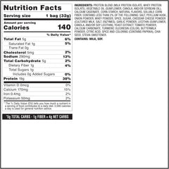 Quest opened bag spilling pizza protein chips for quick grab-and-go protein