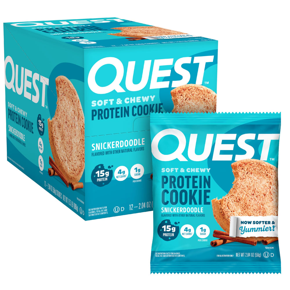 Quest front packaging showing flavor and protein benefits