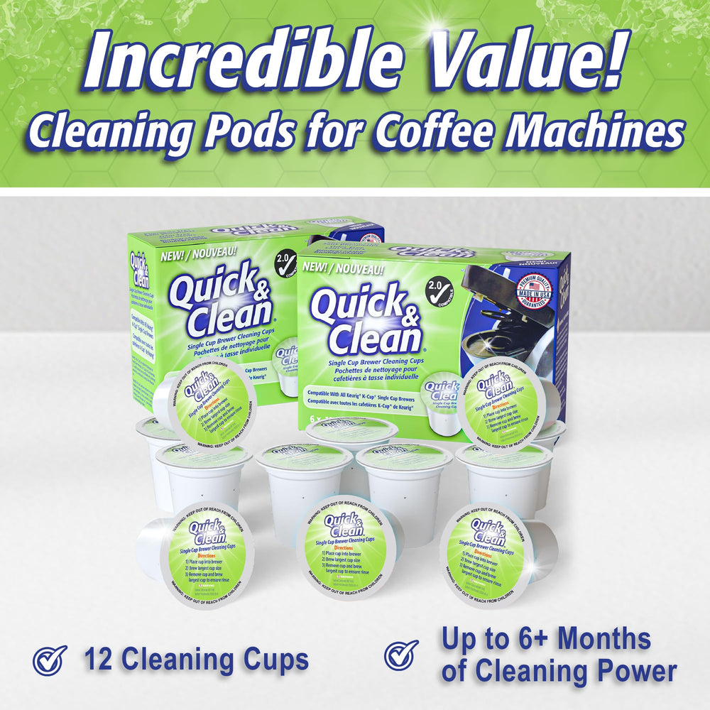 Quick & Clean label detail showing instructions and compatibility for confidence in use