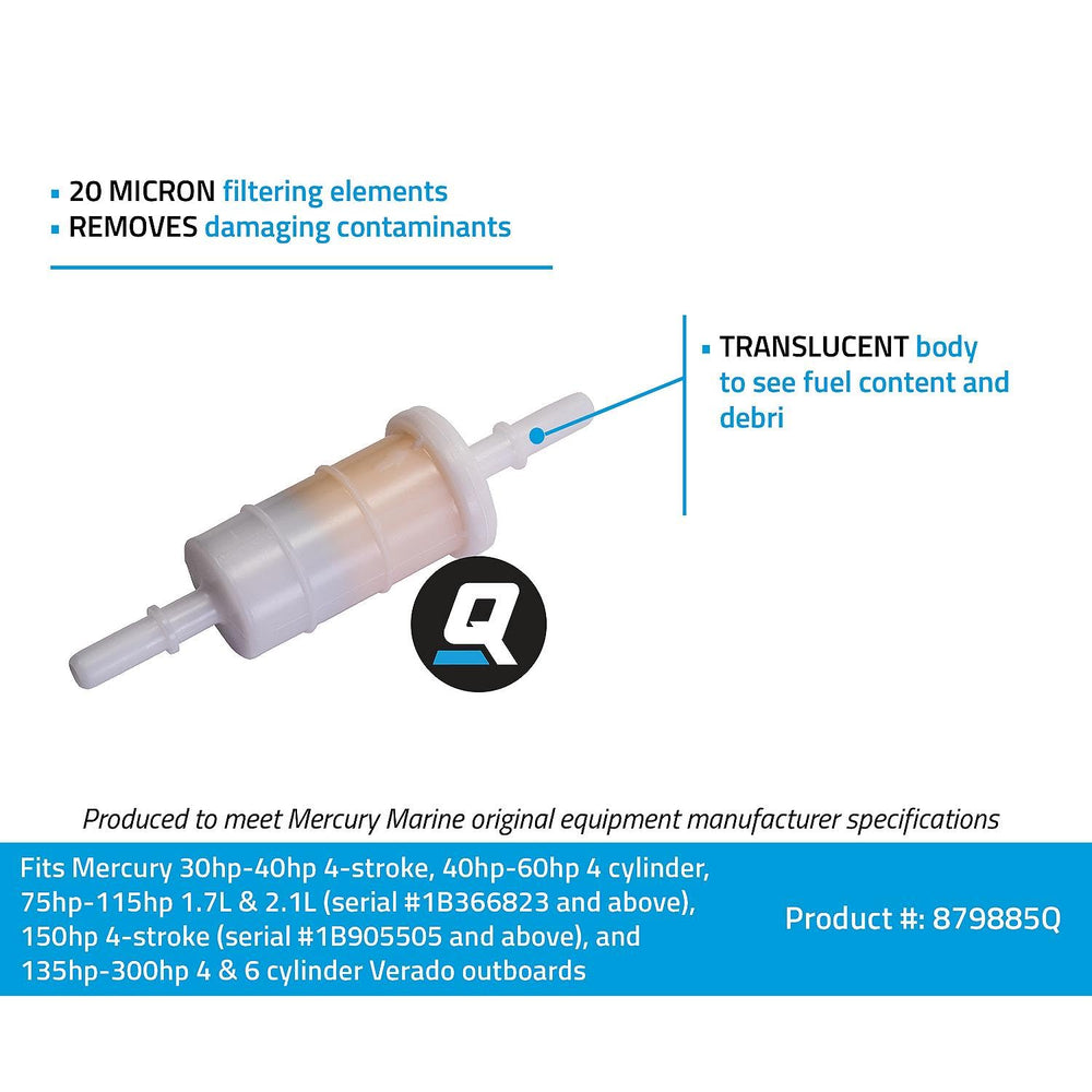Quicksilver packaging and label indicating OEM-spec part for reliable replacement