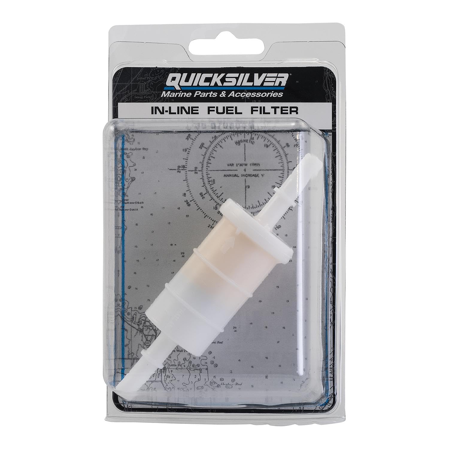 Quicksilver filter next to ruler for scale and correct sizing confirmation