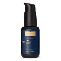 Quicksilver Scientific front bottle view showing fast-absorbing D3K2 benefits