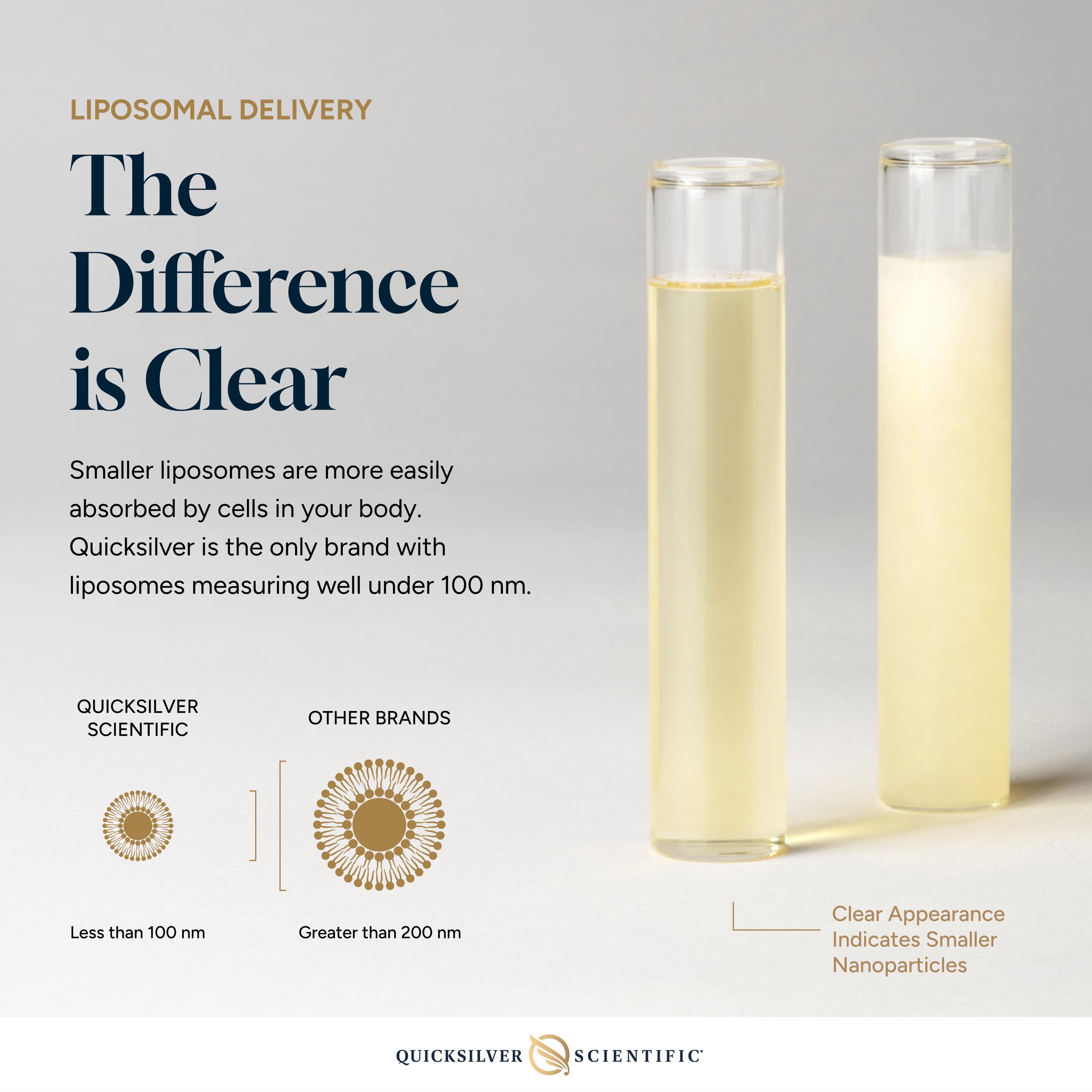Quicksilver Scientific label and ingredient panel displaying MK-7 transparency