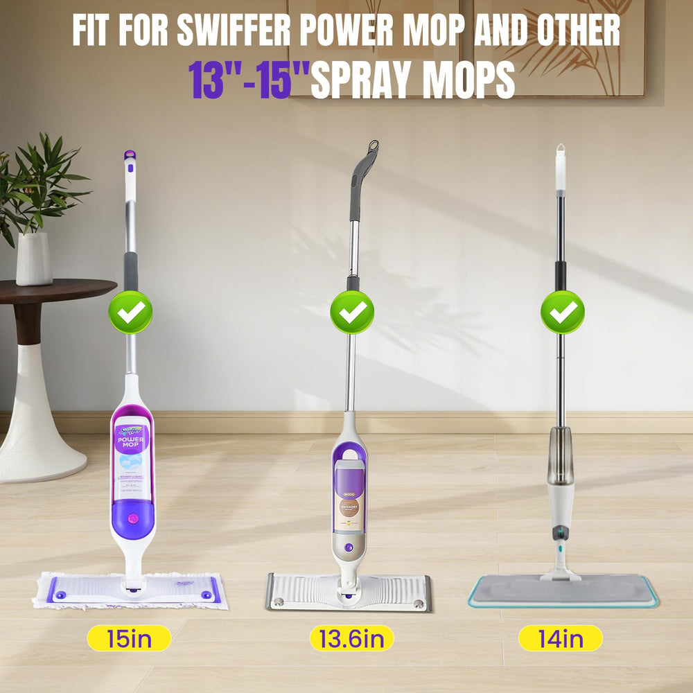 QuikMoprit pad attached to mop head demonstrating secure fit benefit