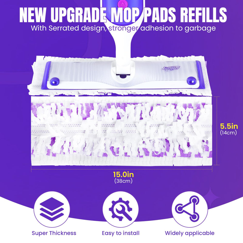 QuikMoprit microfiber pad close-up showing texture for quick soil pickup