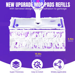 QuikMoprit microfiber pad close-up showing texture for quick soil pickup