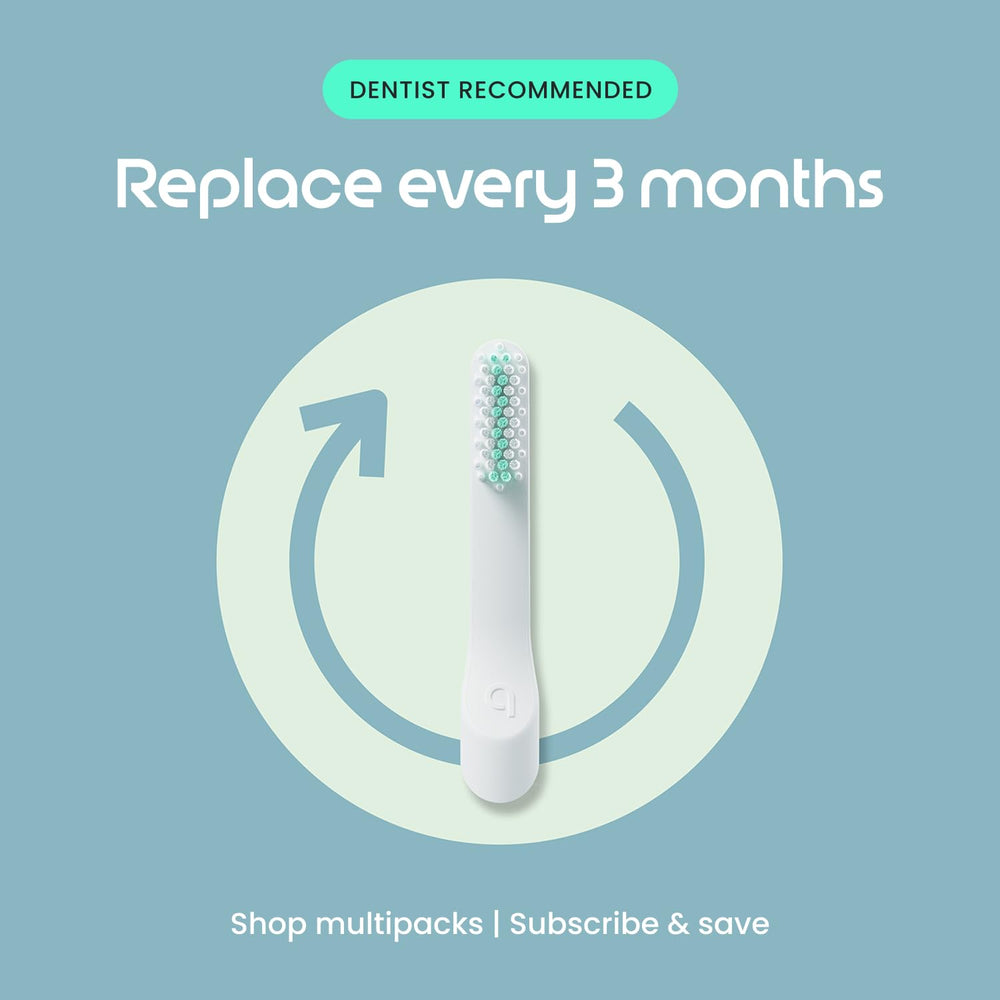 Quip bristles detail emphasizing soft tips that clean tight spaces effectively