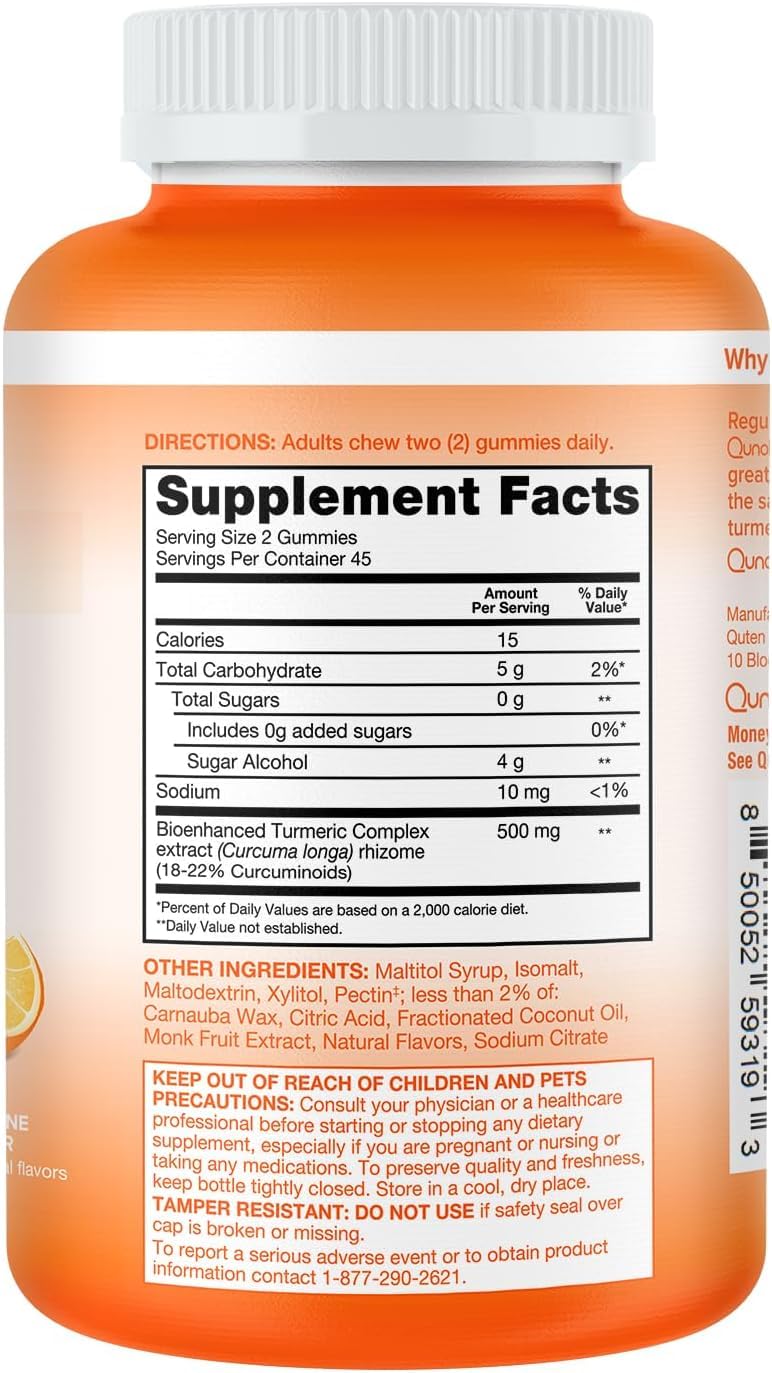 Qunol gummies beside workout gear indicating post-workout convenience