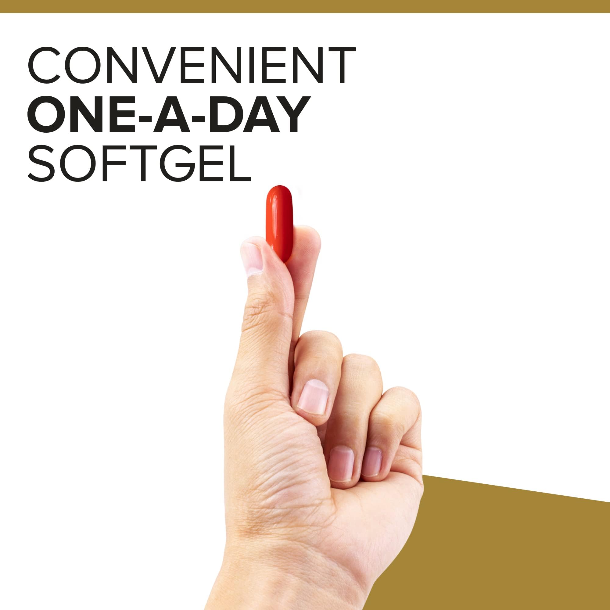 morning routine scene with Qunol softgels suggesting daily use