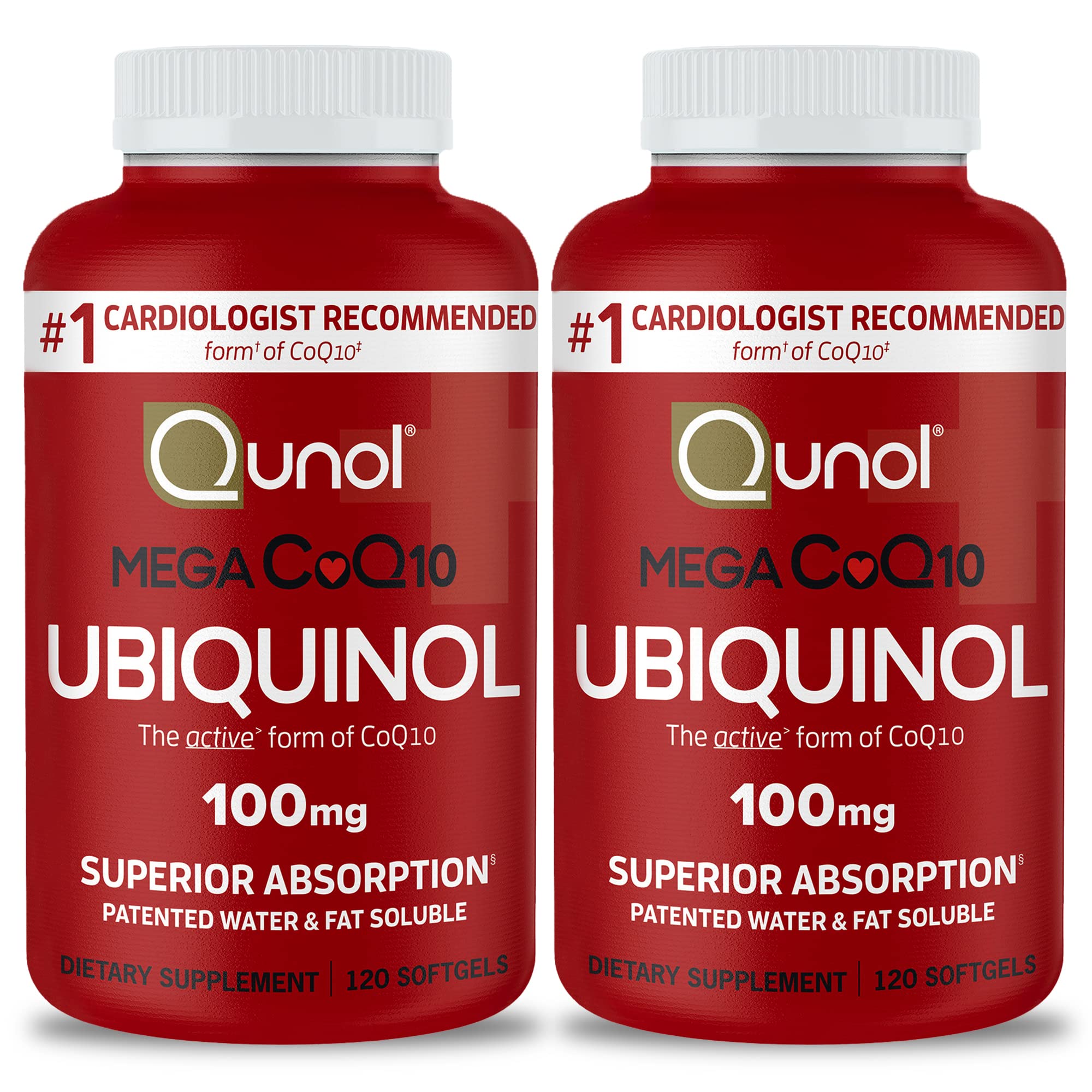 Qunol front packaging showing bottle and label benefits