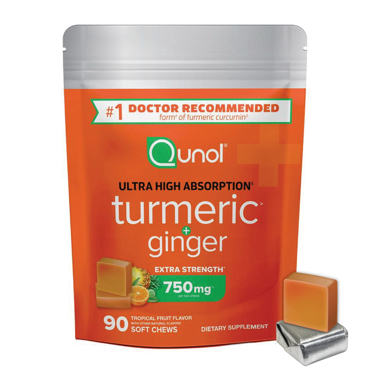 Qunol front packaging showing product name and benefits for convenience