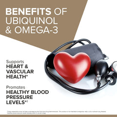 Qunol open bottle with softgels showing convenient daily supply