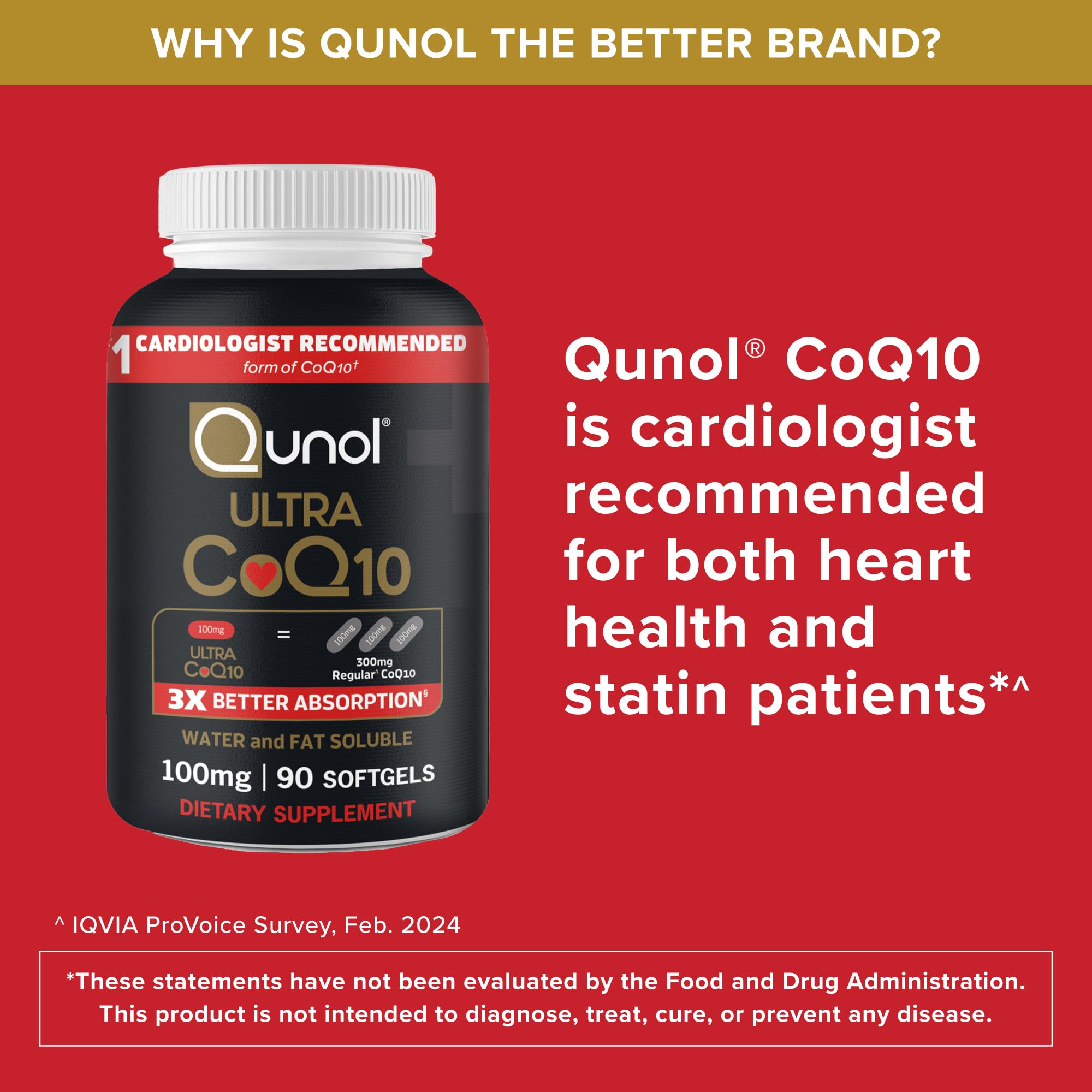 Qunol bottle next to breakfast showing flexible dosing with or without food benefit
