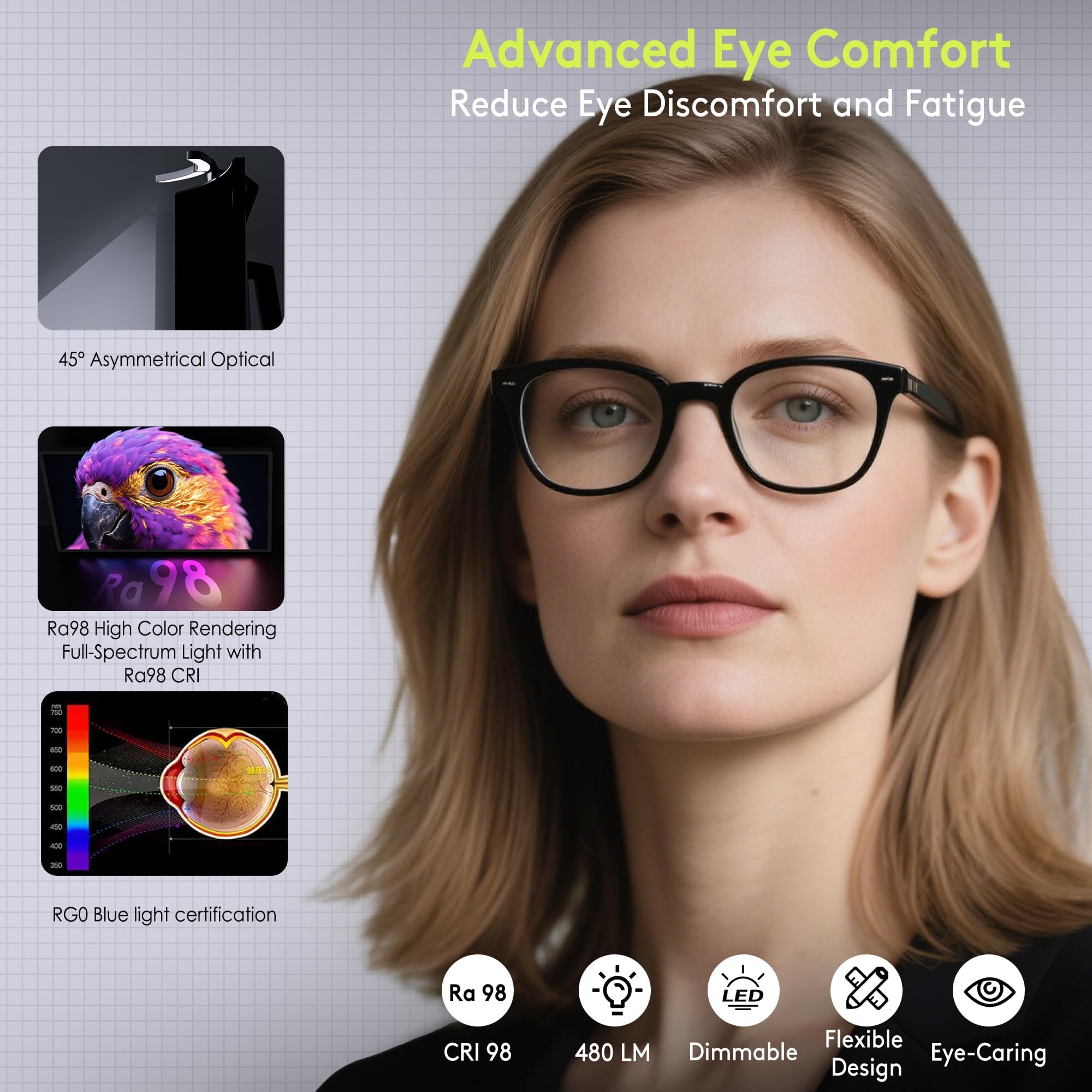 Quntis next to ultrawide monitor conveying proper scale and coverage benefit
