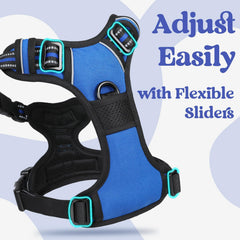 rabbitgoo harness lockable neck buckle detail for escape prevention